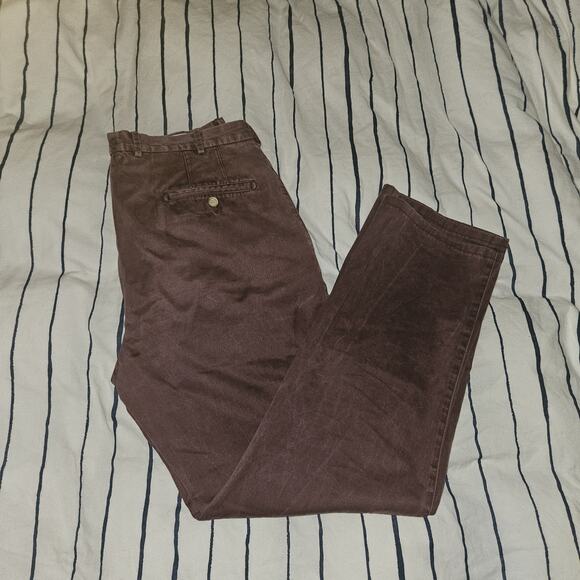 Peter Millar Chino Pants Mens 34x31 Burgundy Pima Cotton Preppy Classic Golf - Picture 2 of 9